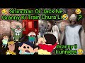 Shinchan or jack ne granny ki train chura li granny 3 train escape very funny  green gaming