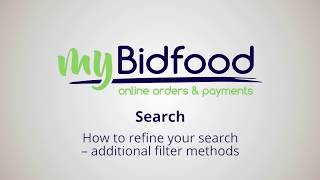 1.4 Mybidfood - How To Refine Your Search Additional Filter Methods