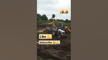 jcb 🚜 3dx eicher 485 tractor loading work 🤩🔥🔥🔥#shorts #jcb #tractor #youtubeshorts