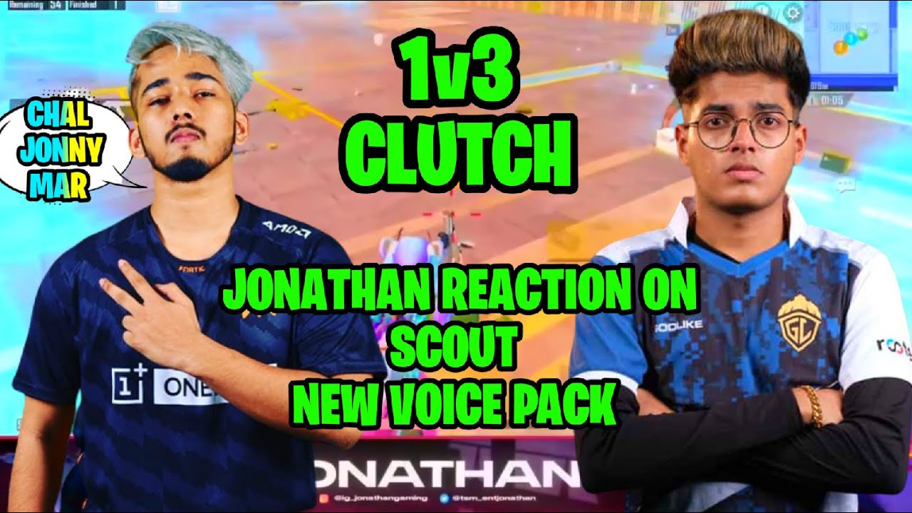 Jonathan reaction on scout voice pack 😲 | scout voice pack reaction 😎 ...