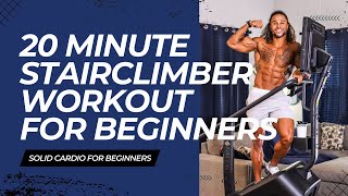 20 MIN STAIRCLIMBER WORKOUT FOR BEGINNERS | BOOST CARDIO & TORCH FAT