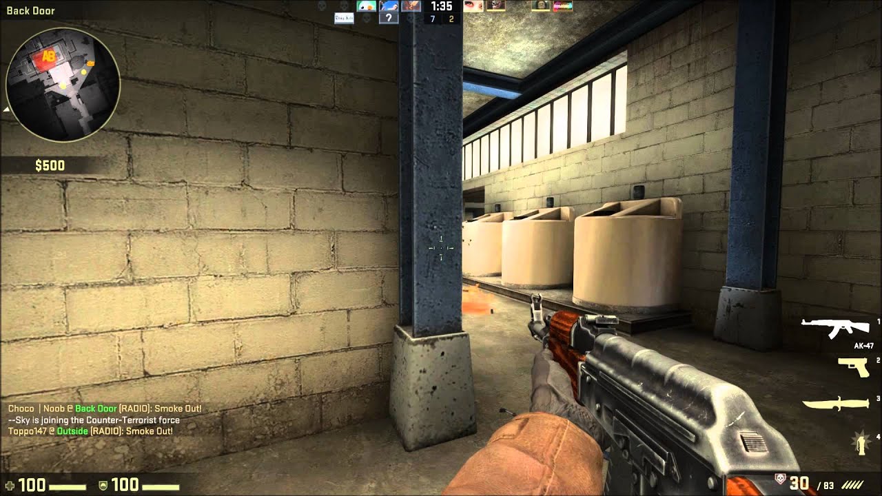 CS:GO Sneaky Peeky Round