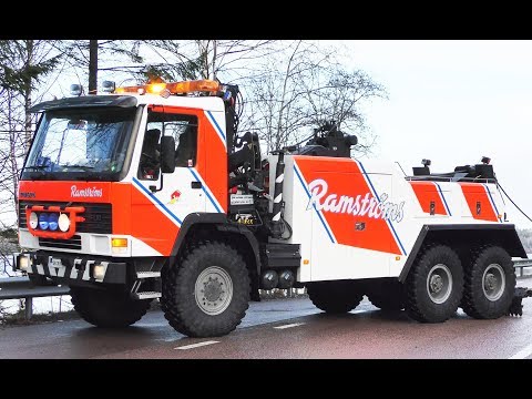 volvo-fl10-6x6-heavy-recovery-truck-vs.-daf-semitrailer---ramströms---sweden-4k