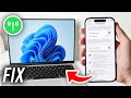 How To Fix PC &amp; Laptop Not Connecting To iPhone Hotspot - Full Guide