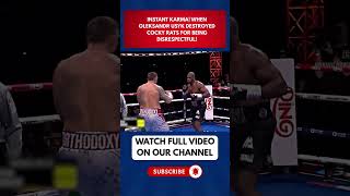 INSTANT KARMA! When Oleksandr Usyk DESTROYED Cocky RATS For Being Disrespectful!  PART   2