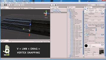 How to use vertex snapping in Unity