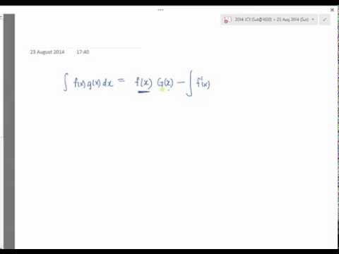 JC math tuition- Integration by parts