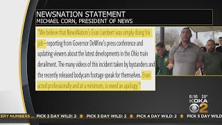Body-camera shows commander confront reporter before arrest