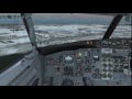 737 landing at snowy montreal  xplane 10