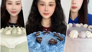 Korean Cake Eatingfull Creamy Cake Korean Cake Eating Show