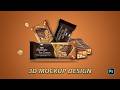 Amazing 3d Mockup Design | Chocolate Packaging Design In Photoshop