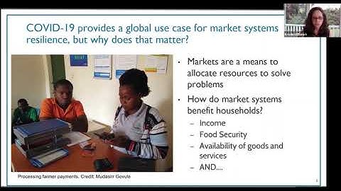 Learning and Adapting during COVID-19 Series | Webinar 5: How Can Markets Improve Resilience?