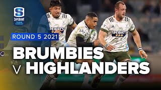 Super Rugby Trans Tasman | Brumbies v Highlanders - Rd 5 Highlights