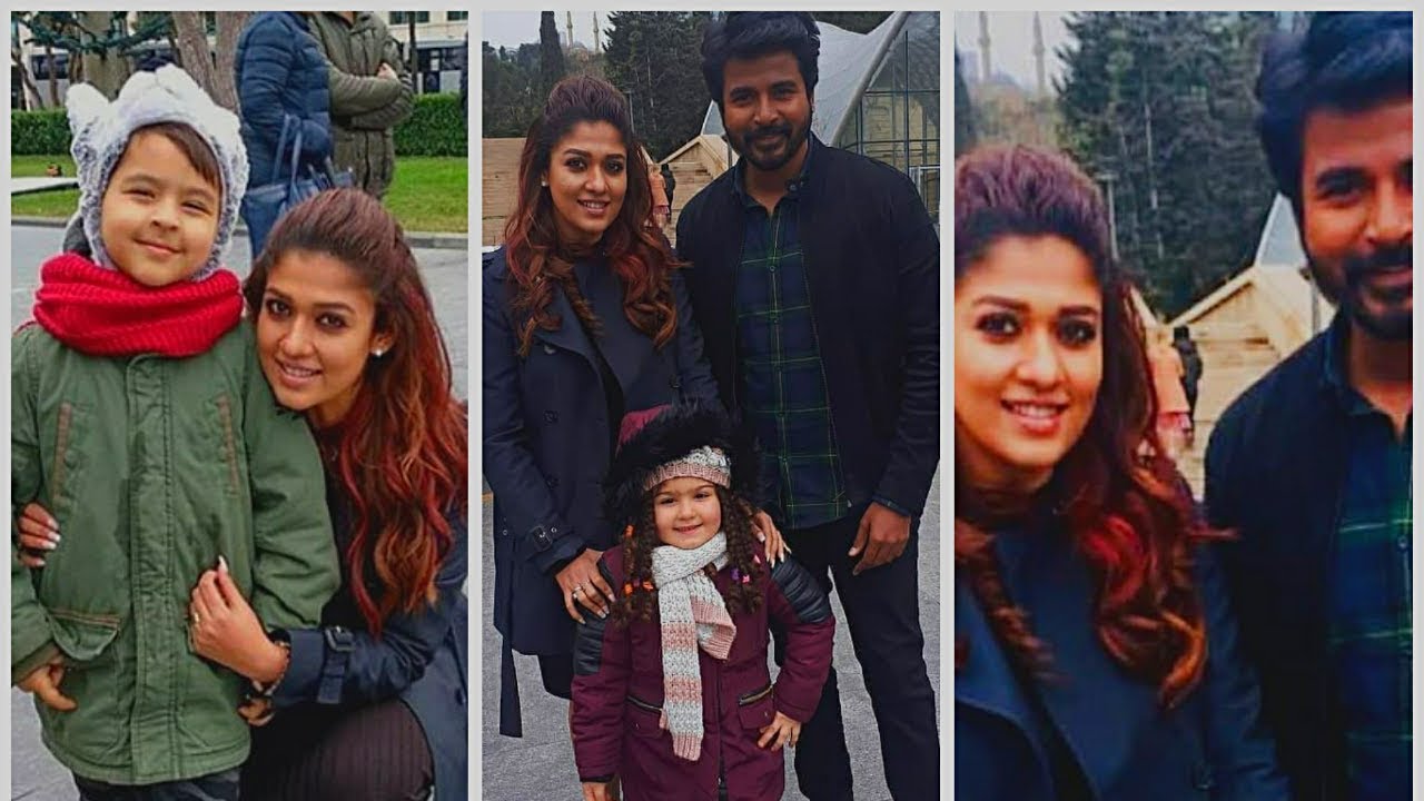 Nayanthara playing with the kid in SK13 shooting spot video and Sivakarthikeyan recent stills