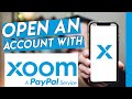 How to create your paypal xoom account