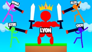 SFIDO I MIEI AMICI SU STICK FIGHT!!