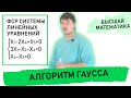 ФСР системы линейных уравнений. Алгоритм Гаусса