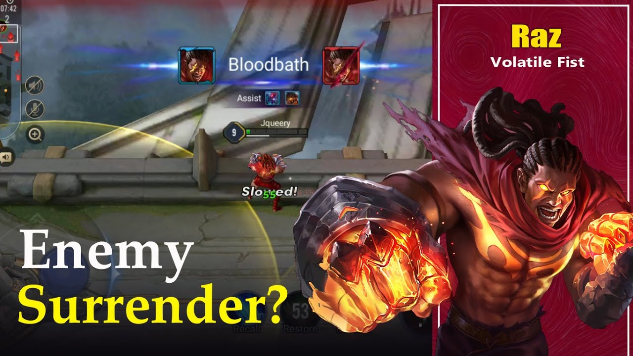RAZ ENEMY SURRENDER? AUTO MVP - BEST RAZ BUILD | AoV | 傳說對決 | RoV ...