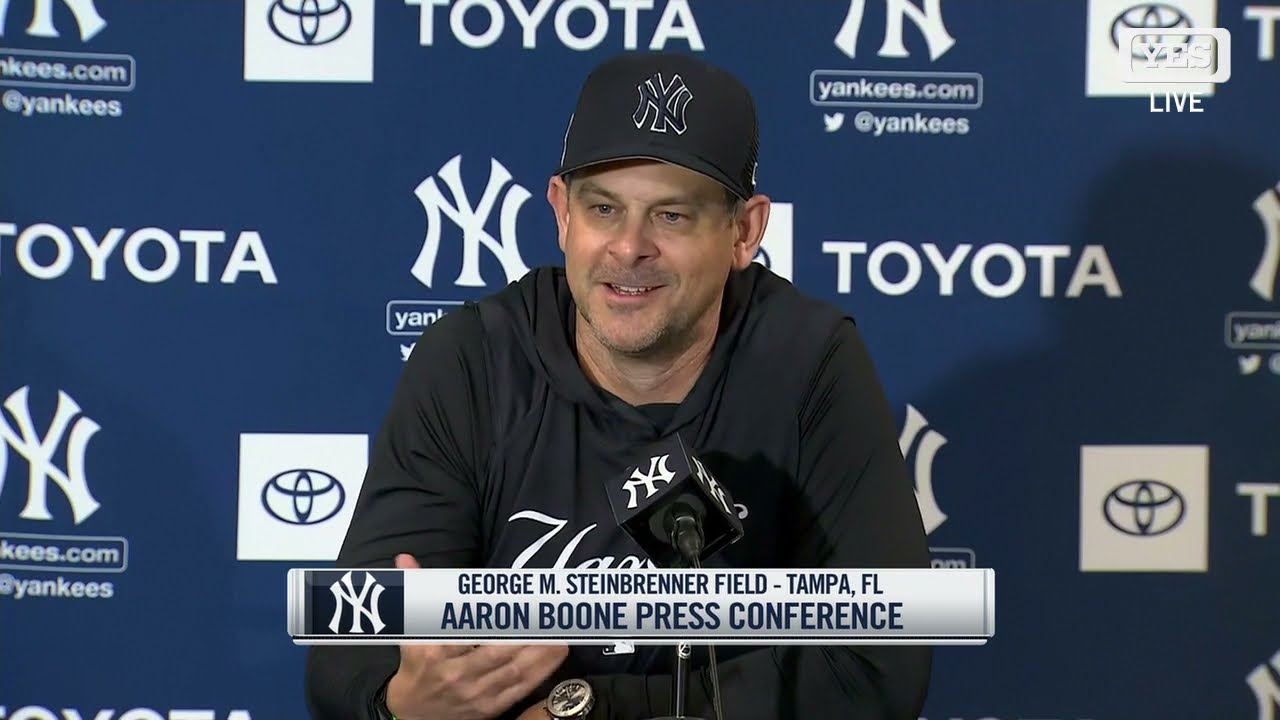 Aaron Boone discusses Yankees 2023 postseason aspirations