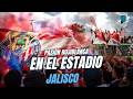 ¡LA PASIÓN  POR CHIVAS NO TIENE LIMITES! llegan aficionados rojiblancos al estadio Jalisco