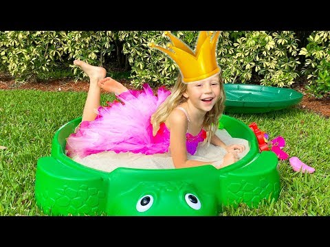 Папа учит Настю быть принцессой