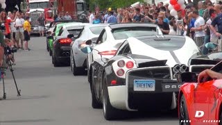 INSANE Supercar Parade // Newtown Car Show 2015