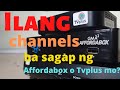 Ilang channels ba sagap ng Affordabox o Tvplus mo?