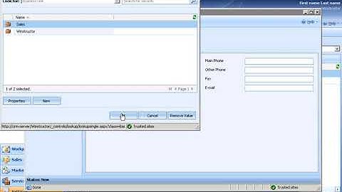 CRM 4   Creating the Organizational Structure