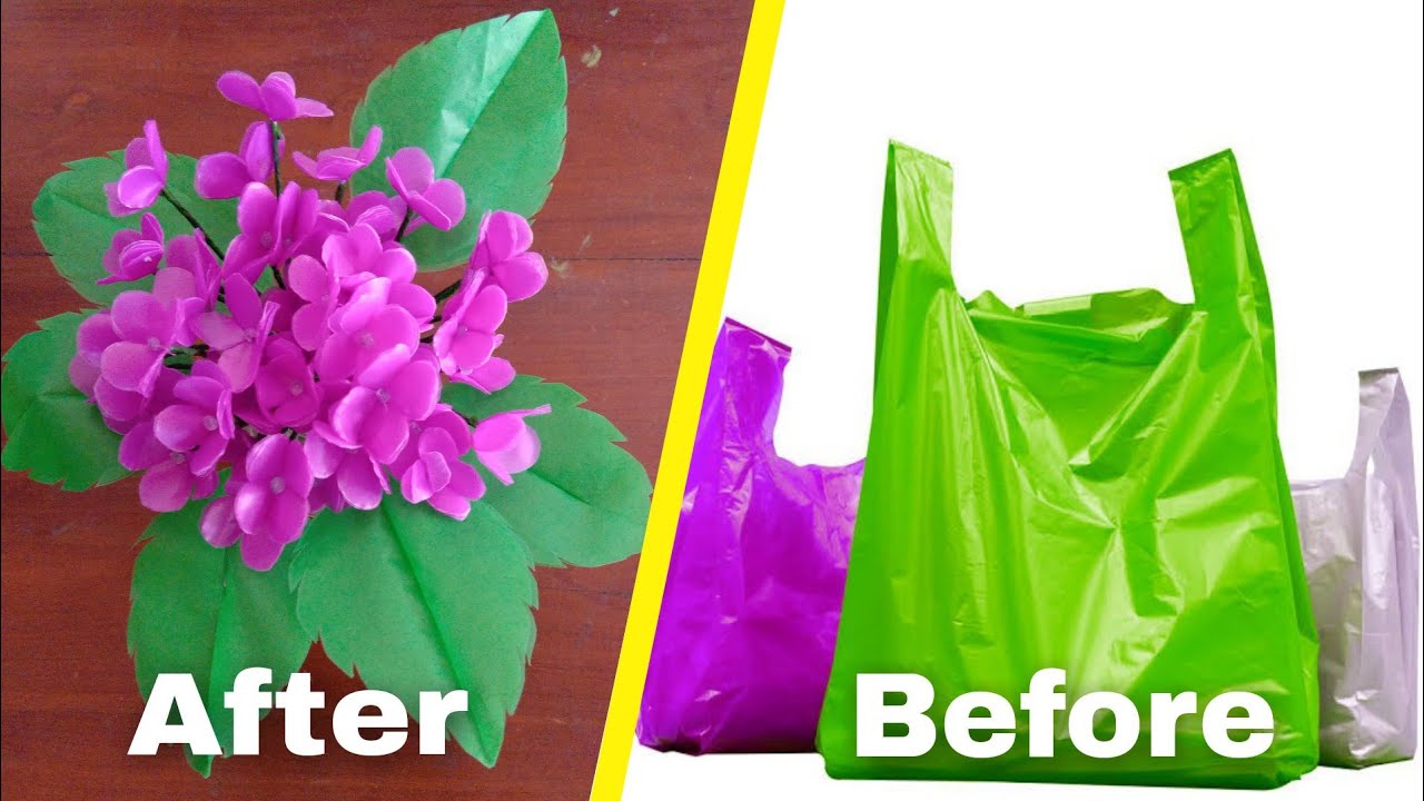  Cara  membuat  bunga  hydragea dari  plastik  kantong kresek 
