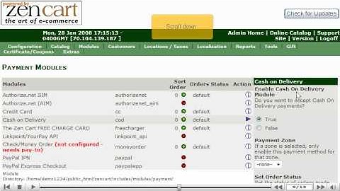 How to add payment modules in ZenCart - Zencart Tutorial