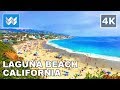 Walking tour of Downtown Laguna Beach, Orange County, California | Travel Guide 🎧 【4K】