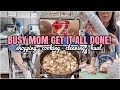 BUSY MOM GET IT ALL DONE | SHOPPING, COOKING, CLEANING, HAUL | MILITARY FAMILY VLOGS