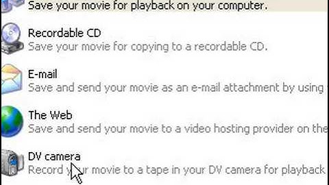 Windows movie maker - Save a movie to your computer