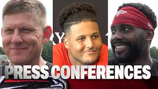 Atlanta Falcons players speak on the first day of full pads at AT&T Training Camp