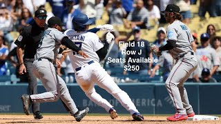 Dodgers Field Box 18 Row J Seats $250 Avoid Fees 
