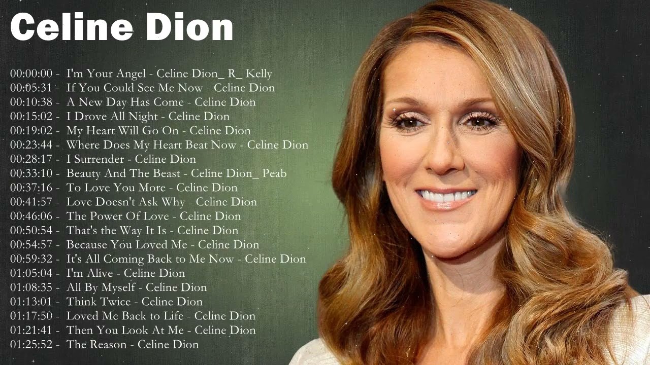 Celine Dion Full Album 2022 - Best Songs of Celine Dion - Celine Dion ...
