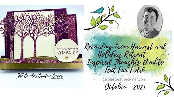 Inspired Thoughts Double Tent Fold Card