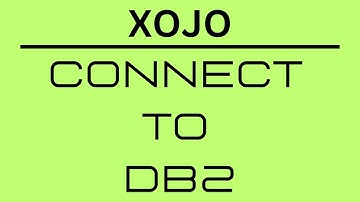 Xojo - Connect to your DB2 Database