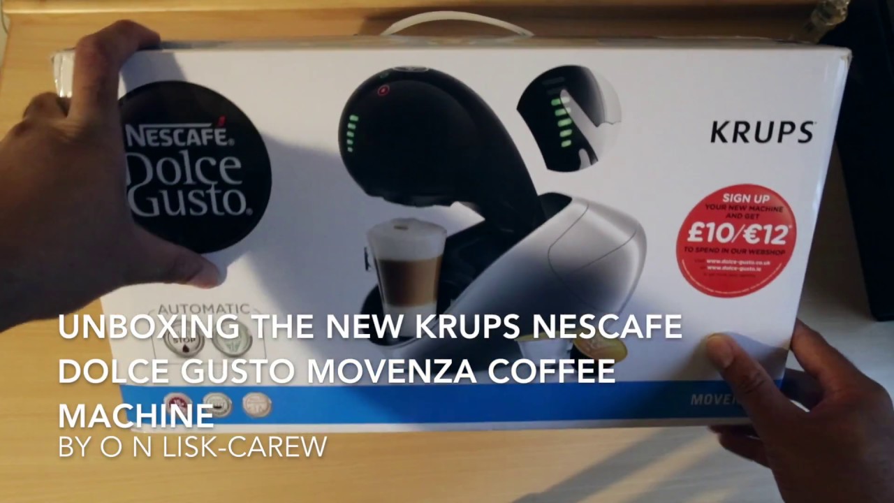 Unboxing The New Krups Nescafe Dolce Gusto Movenza Coffee Machine By O N Lisk Carew