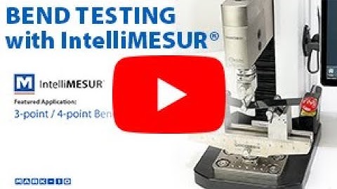 Bend Testing with IntelliMESUR® Force Measurement Software
