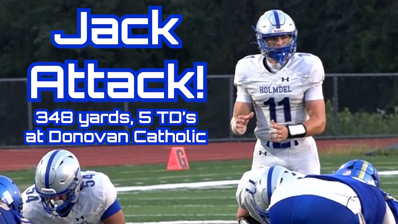 Holmdel 48 Donovan Catholic 35 | Week 1 Highlights | Jack Cannon 348 yards, 5 TD's