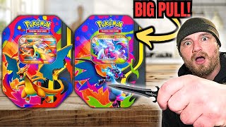 Celebrity Opening The NEW Mega Charizard X & Y Tins So You Don’t Have To! HUGE Pull! Net Worth