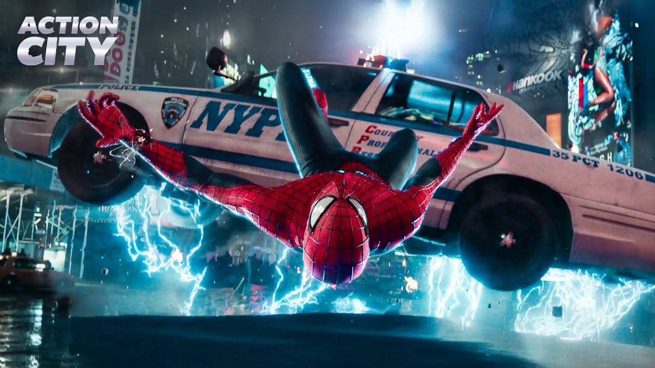 Spider-Man Fights Electro | The Amazing Spider-Man 2 (Andrew Garfield, Jamie Foxx)