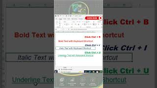 🔥 FORMAT TEXT IN SECONDS! | Ctrl+B, Ctrl+I & Ctrl+U ⚡ #excel2021 #excel #spreadsheetmagic