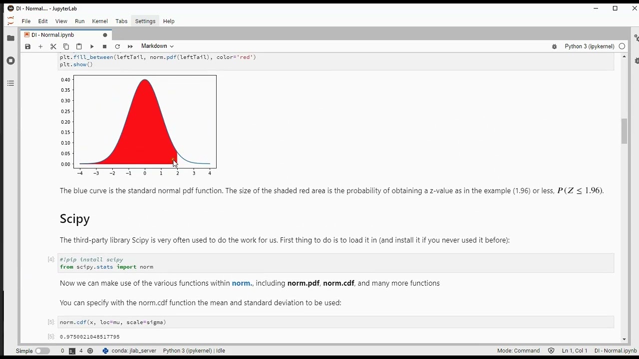 Python - (Standard) Normal Distribution - YouTube Python - (Standard) Normal Distribution - YouTube