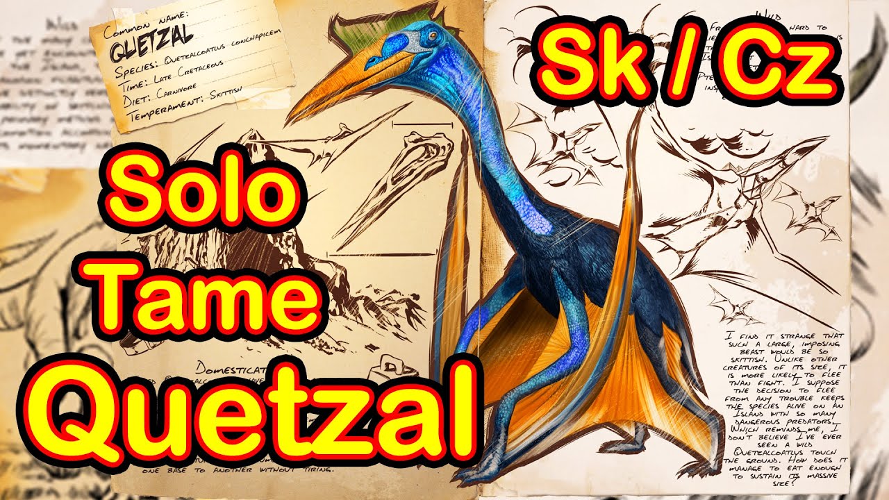 Jak ochočit Quetzal Solo - Ark: Survival Evolved Cz / Sk - Tutorial Návod
