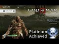 God of war  platinum achieved father and son trophy