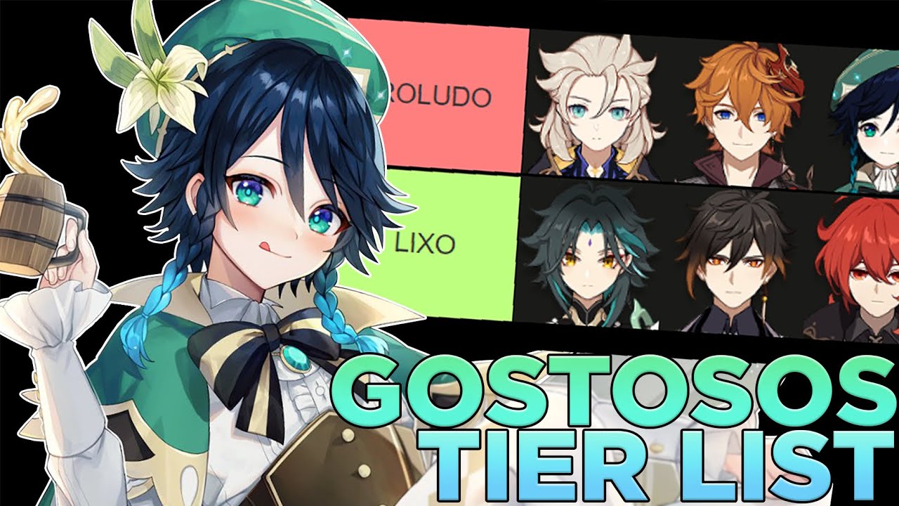 MINHA TIER LIST DOS PERSONAGENS MAIS BONITOS DO GENSHIN IMPACT