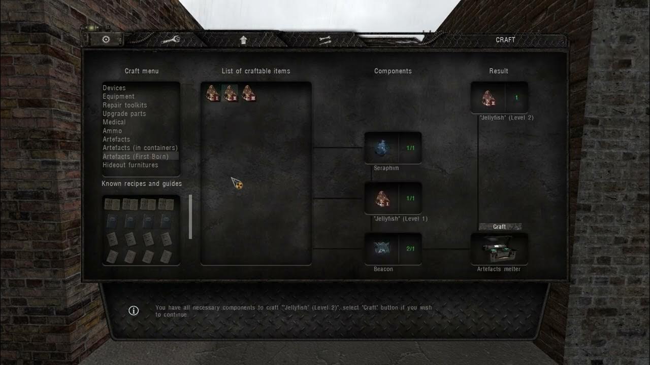 Stalker Anomaly [Artefact First Born] Update Crafting YouTube