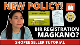 NEW POLICY FOR SHOPEE, TIKTOK, LAZADA SELLERS! BIR Registration (Shopee Seller Tutorial 2024) screenshot 2